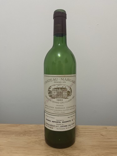 Empty 1982 chateau margaux - chateau,