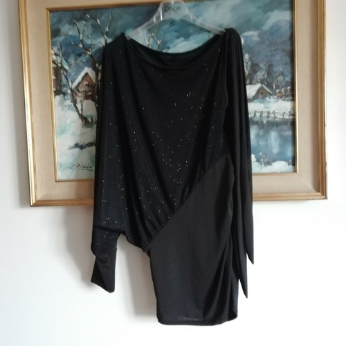 Black glitter bat - , sleeve
