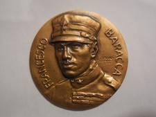 medaglia 50° morte pilota aereo Francesco Baracca 1918 1968 Lugo