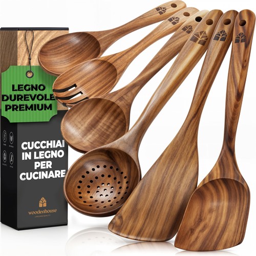 Set mestoli cucchiai legno - e, 6