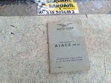 Moto Guzzi motocarro Aiace  110 cc -   1 MANUALE uso manutenzione - usato