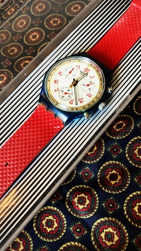Vintage swatch chrono 1992 jfk - vintage,