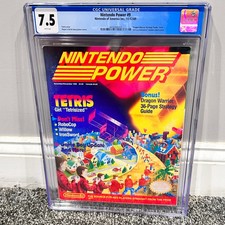 Nintendo Power 9 1989 Magazine Volume #9 Tetris CGC Grade 7.5 NES