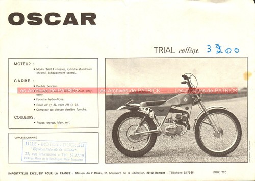 Oscar collège trial - 50,