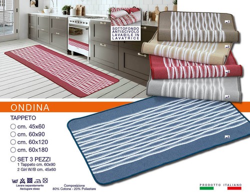 Tappeto ondina antiscivolo - ondina,
