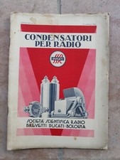 Condensatori Per Radio DUCATI Listino Catalogo anteguerra originale 1930