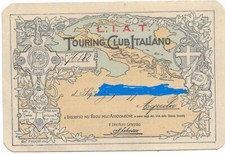 TOURING CLUB ITALIANO (L. I. A. T.) - TESSERA DEL 1904 - AQUILA