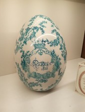 ARTICOLO REGALO DA COLLEZZIONE UOVO CERAMICA ROYAL FAMILY "Blu Paris"
