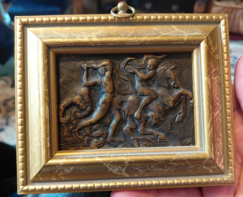 Targa bronzo bassorilievo - , c19