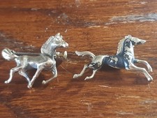  2 Spille - Vintage- Cavallo- Bronzo Dorato