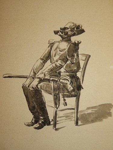 Disegno xix inchiostro - disegno,