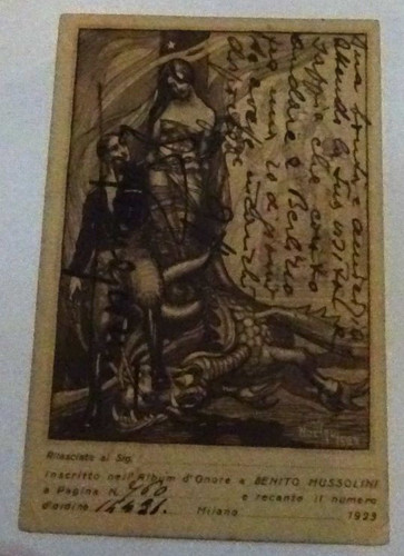 Mussolini album onore milano - d,