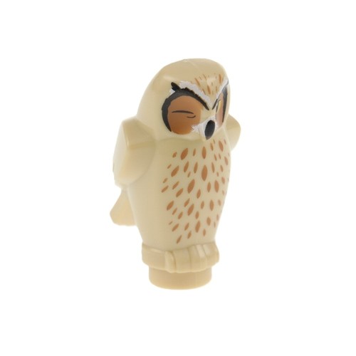 Lego animale gufo beige - 1x,