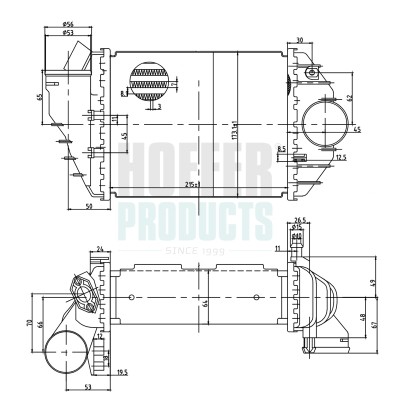 Hoffer intercooler audi - intercooler,