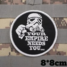STAR WARS "IL TUO IMPERO HA BISOGNO DI TE" TOPPA RICAMATA IN FERRO...
