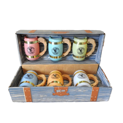 Set tazze botte pastello - 6,