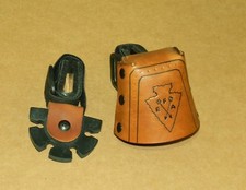 Faretra con fiocco in pelle di