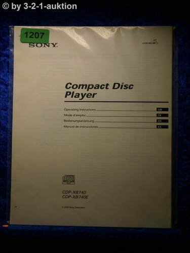 Sony manuale cdp - sony, /