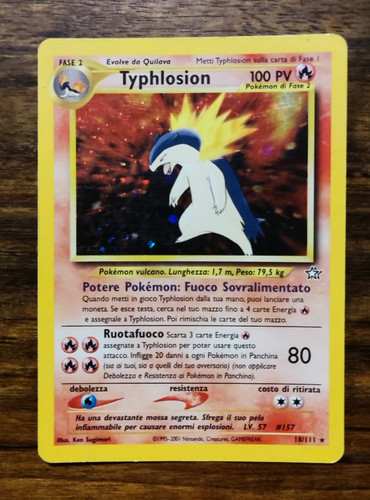 Typhlosion 111 holo - typhlosion,