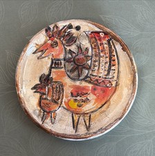 PIATTO IN CERAMICA DI CLAUDIO PULLI -VINTAGE-SARDEGNA
