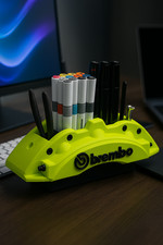 Porta penne Accessori Organizer Contenitore scrivania Freno Brembo Moto Pinza