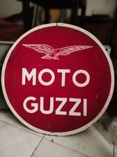 Insegna targa tabella Moto Guzzi Servizio officina garage concessionaria Vintage