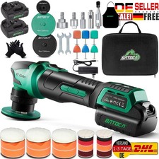 BATOCA S4 12V Levigatrice eccentrica lucidatrice set batteria con 2 batterie agli ioni di litio da 2,5 Ah auto