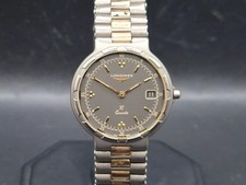 Orologio Longines uomo quarzo Conquest Titanium Ti Swiss Made placcato oro c.90s