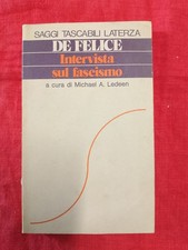 DE FELICE - INTERVISTA SUL