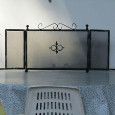 PARASCINTILLE IN FERRO PER CAMINETTO - ITALIA - EPOCA SECONDA META' XX SECOLO