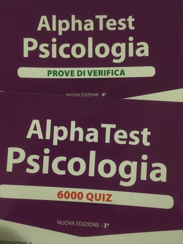 Alpha test psicologia libri - alpha,
