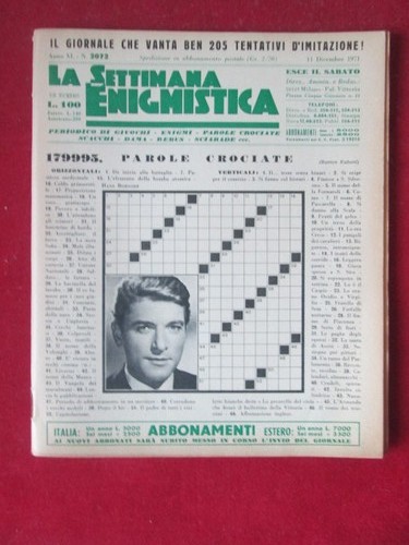 Settimana enigmistica 2072 - settimana,