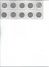 SVIZZERA LOTTO DI 10 MONETE IN ARGENTO DA 1 FRANCO