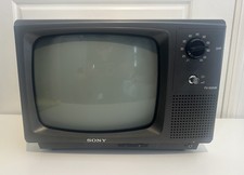Vintage Sony 12 Inch TV 122UK 1970s 1980s Gaming Film Prop Monochrome TV CRT