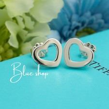 Orecchini a perno Tiffany & Co. maglia cuore argento sterling 925
