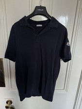 Polo Moncler uomo blu navy