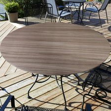 Tovaglia rotonda effetto legno