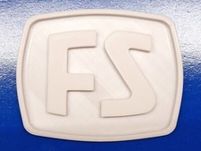 Logo FS anni ‘70 E656 Caimano Televisore Stampa3D NON VERNICIATO!