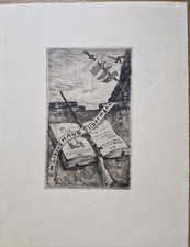 HENNE ARTHUR. Ex libris Hans Silbermann. Rad 104 x 64. 1916