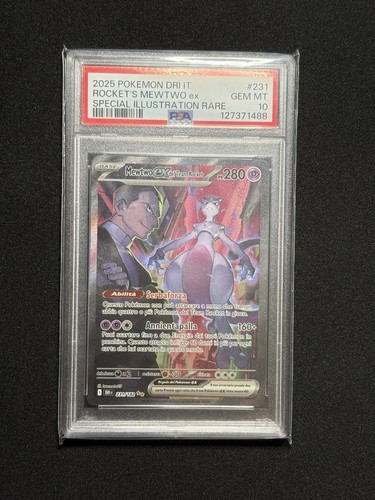 Mewtwo del team rocket - ex, psa