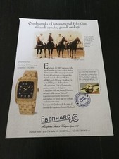 1994 EBERHARD QUADRANGOLO ORO ACCIAIO OROLOGIO WATCH PUBBLICITA VINTAGE AD