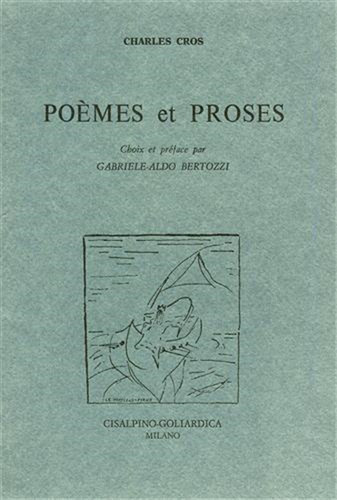 Cros charles poèmes et - cros,charles.,