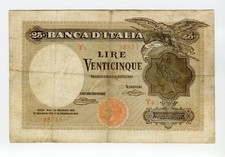 Banconota 25 Lire Biglietto di
