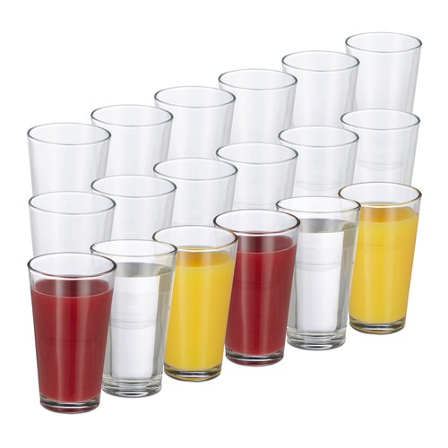 Set bicchieri vetro 390 - set, 18