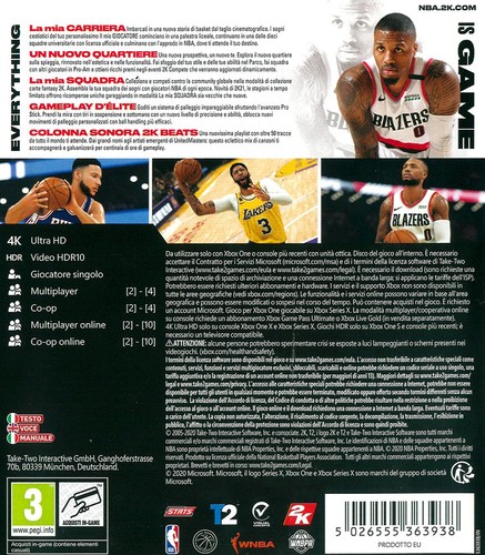 Xbox one nba 2k21 ufficiale - one,