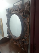 Specchio Rotondo in legno