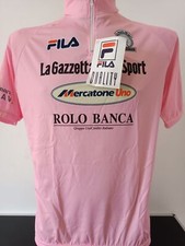 MAGLIA ROSA CICLISMO NUOVA CON CARTELLINO FILA MERCATONE UNO ROLO BANCA 1999  TG