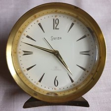 SWIZA 8 GIORNI OROLOGIO SVEGLIA DA TAVOLO VINTAGE