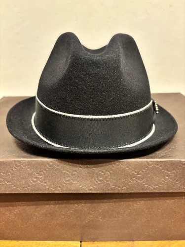 Gucci feltro fedora cappello - gucci,