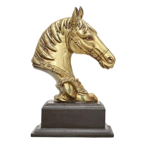 Resina cavallo viso statua - resina,